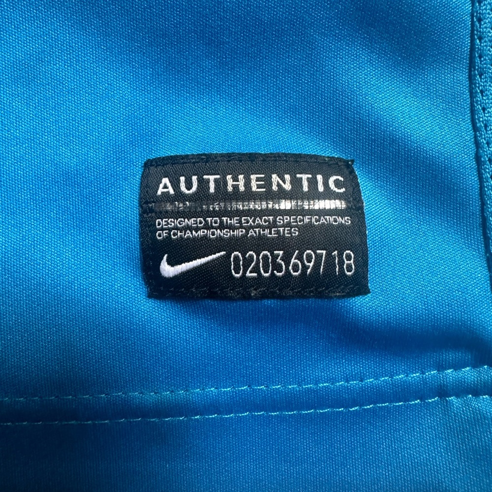 Nike FC Barcelona Football Soccer Authentic Training Jersey Dri-Fit small aqua - Picture 3 of 6